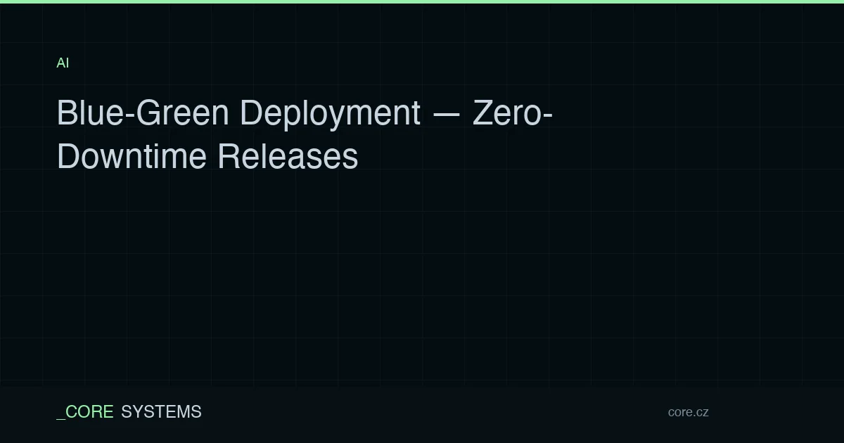 Blue-Green Deployment — Zero-Downtime Releases