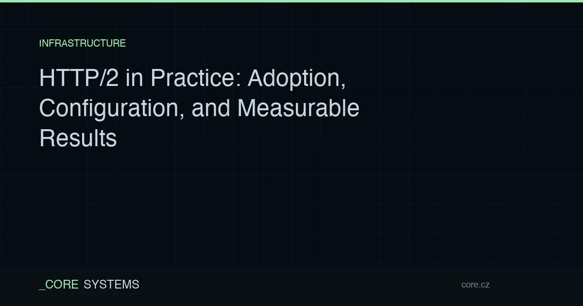 HTTP/2 in Practice: Adoption, Configuration, and Measurable Results