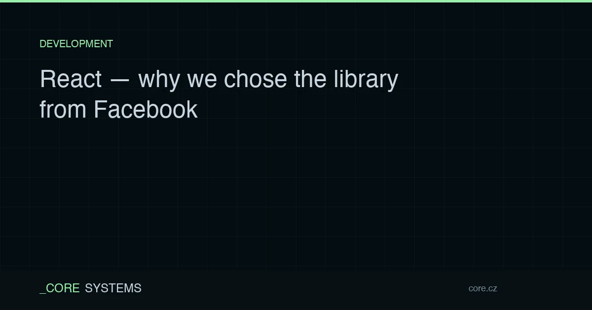 React — why we chose the library from Facebook